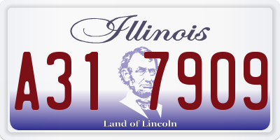 IL license plate A317909