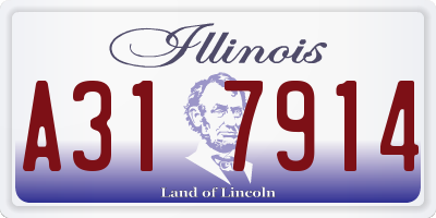 IL license plate A317914