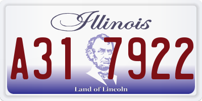 IL license plate A317922