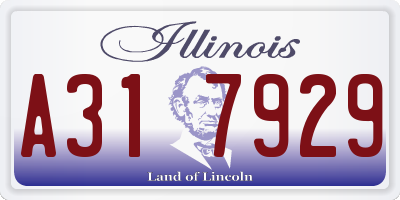 IL license plate A317929