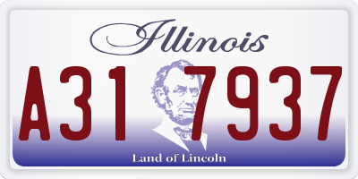 IL license plate A317937