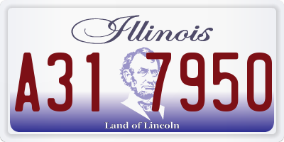 IL license plate A317950