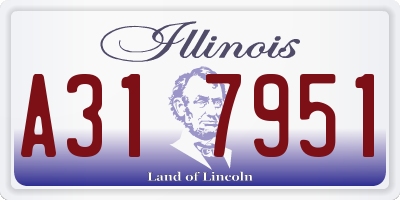 IL license plate A317951