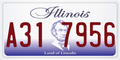 IL license plate A317956