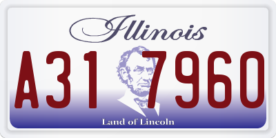 IL license plate A317960