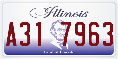 IL license plate A317963