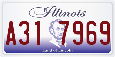 IL license plate A317969