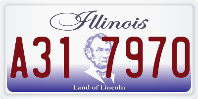 IL license plate A317970