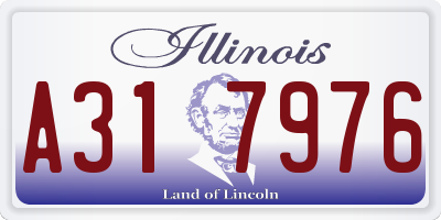 IL license plate A317976