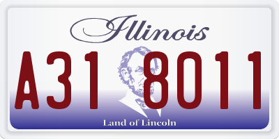 IL license plate A318011