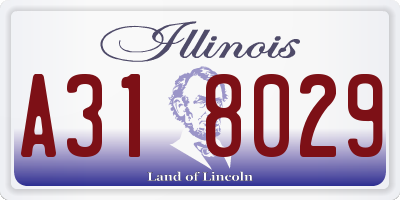 IL license plate A318029