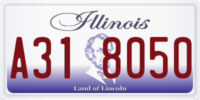 IL license plate A318050
