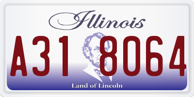IL license plate A318064