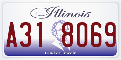 IL license plate A318069