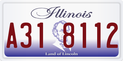 IL license plate A318112