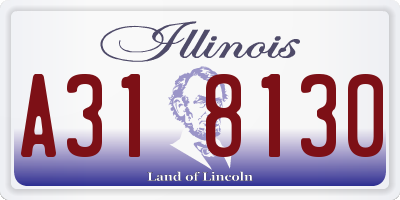 IL license plate A318130