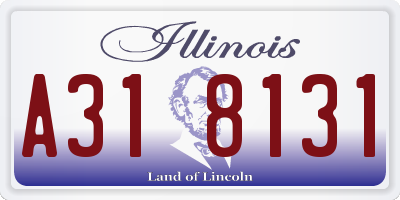 IL license plate A318131