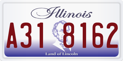 IL license plate A318162