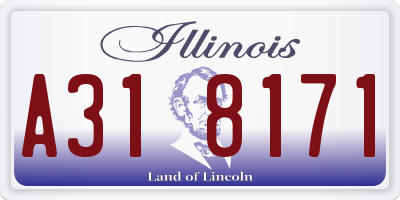 IL license plate A318171