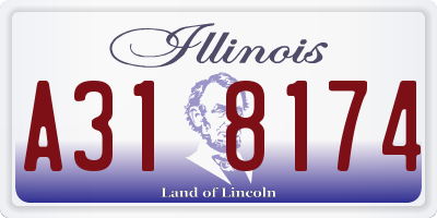 IL license plate A318174
