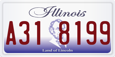 IL license plate A318199
