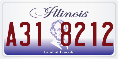 IL license plate A318212
