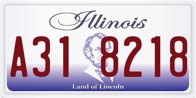 IL license plate A318218