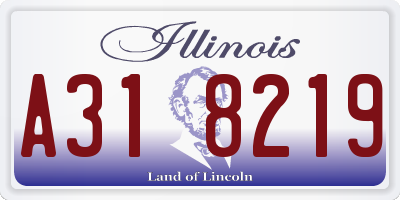 IL license plate A318219