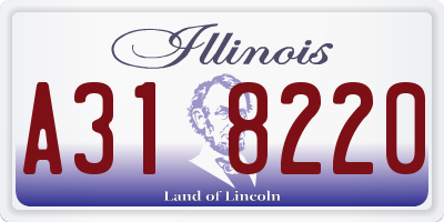 IL license plate A318220