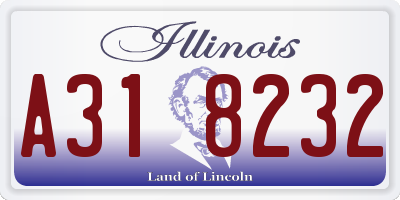 IL license plate A318232