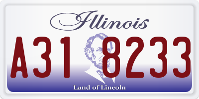 IL license plate A318233