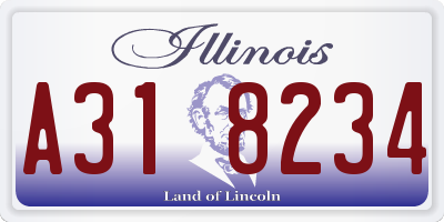 IL license plate A318234
