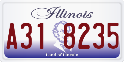 IL license plate A318235