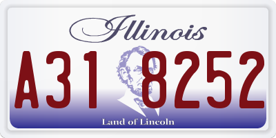 IL license plate A318252