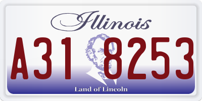 IL license plate A318253
