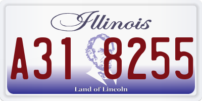 IL license plate A318255