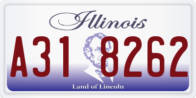 IL license plate A318262