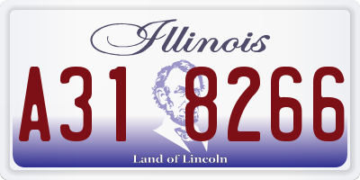 IL license plate A318266