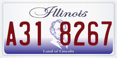 IL license plate A318267