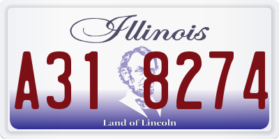IL license plate A318274
