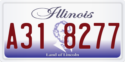 IL license plate A318277