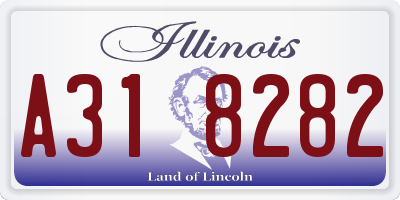 IL license plate A318282