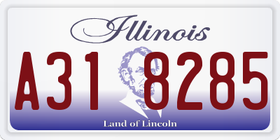 IL license plate A318285