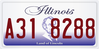 IL license plate A318288