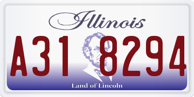 IL license plate A318294