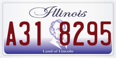 IL license plate A318295