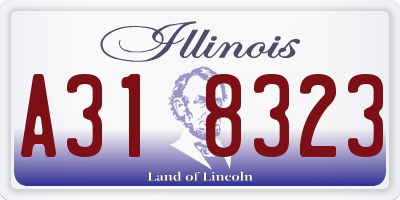 IL license plate A318323