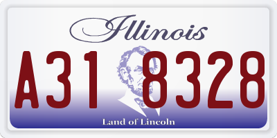 IL license plate A318328