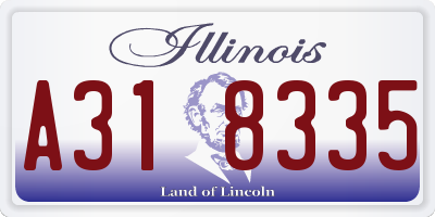 IL license plate A318335