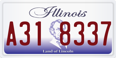 IL license plate A318337
